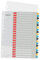 Leitz PC-beschriftbares Register in A4 Format, 1-20, Robust, Mehrfarbig, Cosy-Serie, 12490000