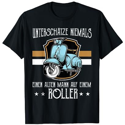 Motorroller Rollerfahren 50cm 125cm Motor-Scooter Moped T-Shirt