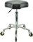 VAKON SALON - Ergonomischer Rundsitz höhenverstellbar von 55 bis 75 cm Rollhocker - Drehhocker Arbeitshocker Praxishocker