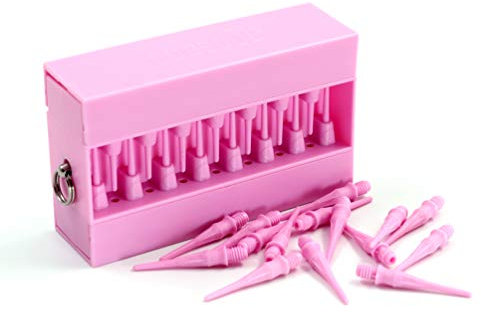 CUESOUL Touch-Point Dart Soft Tips mit Touch Dart Case, dauerhafte Verwendung (Pink)