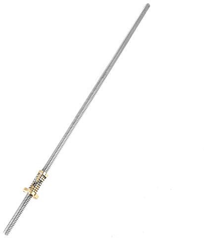 Vite Senza Fine, Vite T8 400, Vite Trapezoidale 8mm 400, Barra Filettata T8 400mm, Vite Trapezoidale T8 Risparmio per Stampante 3D