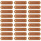 Juland 40 Stück Handmade Kunst Leder Labels Etiketten Tags PU Kleidung Tasche Näharbeit Deko DIY Kleideretiketten Rechteck Nähen Webetiketten Lederlabel Schilder Aufnäher Handarbeit - 1.1x4.5cm– A2