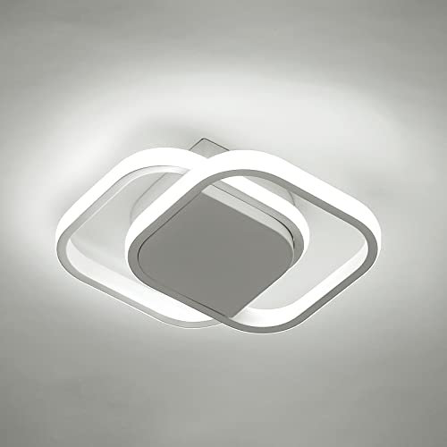 Lianye LED Deckenlampe 24W 2520LM, LED Lampen Deckenlampen Acryl Weiß Modern Quadratisch 220V für Wohnzimmer zu Hause LED Deckenleuchten Licht Kaltweiß 6000K