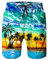 Ahegao Herren-Badehose, schnelltrocknend, 3D-Druck, Strand-Shorts mit Taschen, cooles Netzfutter, Badeanzüge, 4a1 Palme, M