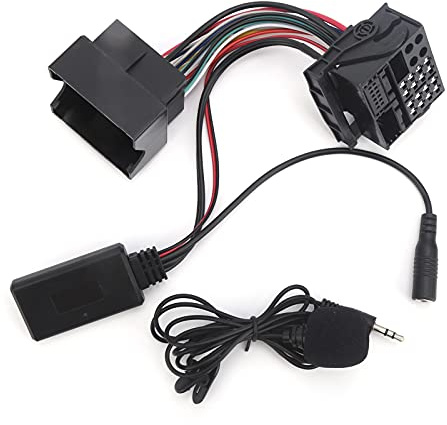 Aoutecen Bluetooth 5.0 AUX Adapter für Auto mit Mikrofon, 59,1 Zoll Kabel, Kompatibel mit CD30 CDC40 CD70