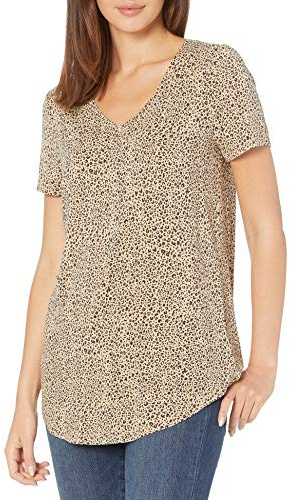 Amazon Essentials Women's Relaxed-Fit Short-Sleeved Scoopneck Swing Tee (Available in Plus Sizes)