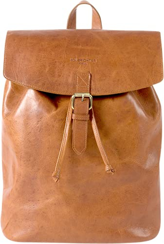 HOLZRICHTER Berlin - Rucksack aus Leder für Damen & Herren (No 2-3), Daypack 38x27x11cm, Echtleder Laptop Rucksack