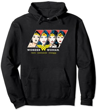Wonder Woman 80th Different Faces of Wonder Woman Sweat à Capuche