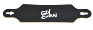 MAXOfit hochwertiges Drop Through Deck für Longboards - 9 Schichten kanadischer Ahorn - Flex 2 - perfekt zum Umbauen oder Tunen deines Longboards