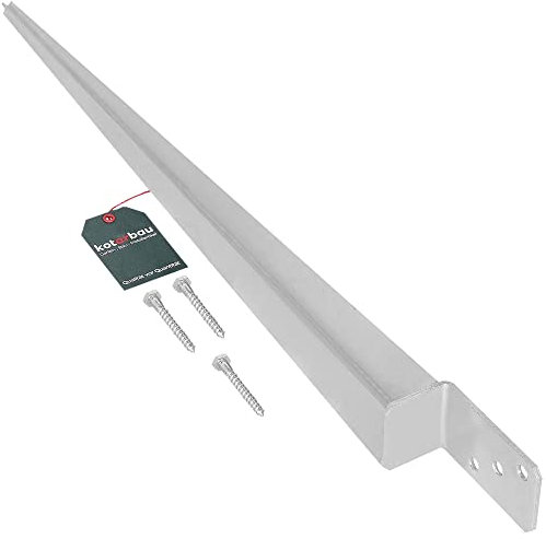 KOTARBAU® Supporto per Travi in Legno da Inserire Lunghezza 600 mm per Costruzioni Ancoraggio Pali Staffa Palo Fissaggio Pali Legno Staffe per Travi in Legno Supporto Trave