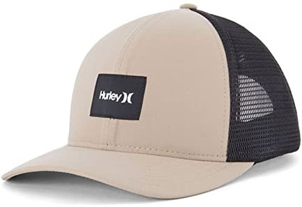 Hurley Herren M Warner Trucker Hat Cap, grün/schwarz (Khaki/Black), Einheitsgröße