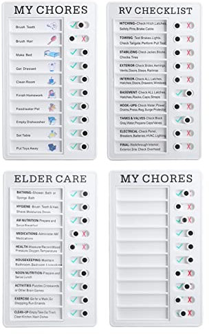 Tablero de Lista de Verificación de 4 Piezas, Tabla de Tablero de Mensajes Desmontable DIY, Planificador Diario para Viajes de Oficina en Casa