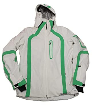 Bogner Herren Skijacke Ski Jacke NIK T Schwarz Grün Weiß