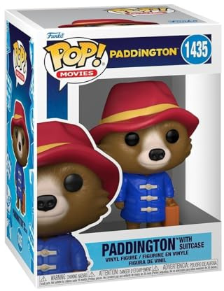 Funko POP! Movies: Paddington - Paddington with Case | Official Cartoon/Animation Merch - Collectable Vinyl Figurine for Shelf Display - Birthday Gift Idea for Fans and Collectors
