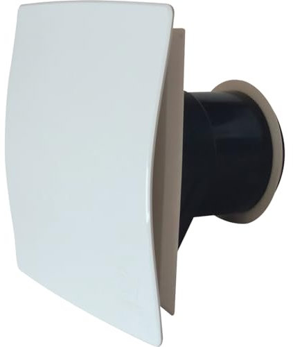 Bouche fixe d'extraction design carrée Ø80 mm