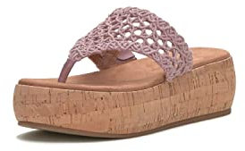 Lucky Brand Jaslene - Sandalias de plataforma para mujer, Lilas, 43 EU
