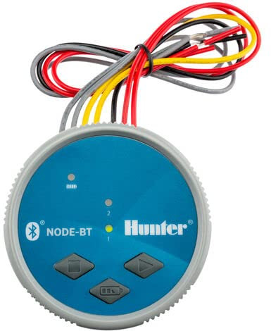 Suinga NODE-BT-200 Hunter-Programmiergerät, batteriebetrieben, 2 Bewässerungszonen, 9 V, Lattch, Blau