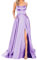 Abito da cocktail nero, senza maniche, da donna, con spacco sul lato, elegante, con spalline scoperte, in raso, per feste, matrimoni, feste, da donna, Lilla, M