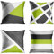 DILOXNSU Kissenbezug 45x45 4er Set Hellgrün Grau Geometrisch Weich Sofakissen Kissenhülle Deko Kissen Bezug Couchkissen Modern Dekokissen Kissenbezüge Zierkissen für Sofa Wohnzimmer Stuhl Bett