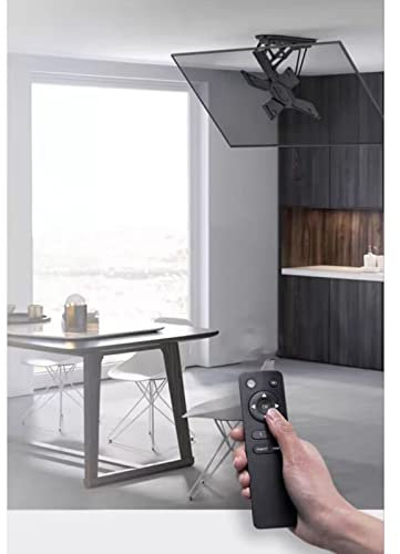 Decken TV Halterung – 23–55 Zoll Motorisierte TV Halterung – 0–90° Herunterklappbare TV/Monitorhalterung, Versteckter Herunterklappbarer TV Lift, VESA 400 X 400mm