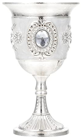 UPKOCH 1-Teiliges Stielglas Margarita-Gläser Whiskyglas-Set Messing-Dekor Mittelalterlicher Trinkkelch Strass-Trinkbecher Vintage-Weinkelch Weinkelch Dekorativer Weinkelch