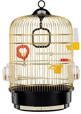 Birdcage Large Parrot Cage Stainless Steel Deluxe Bird Villa Exterior Simple and Stylish High-end Bird Cage Net Cover (Size : M) (S)