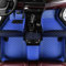 Personalisierung Anpassen Autofussmatten - 3D Luxus PU-Leder Auto Fussmatten Massanfertigung, Nach Maß Fußmatten Kompatibel mit 99% AutoMarke Modell (Blau)