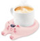 Chauffe-tasse à café pour bureau, arrêt automatique, chauffe-tasse à café avec 3 réglages de température, plaque chauffante électrique pour café, thé, eau, lait et cacao (rose)
