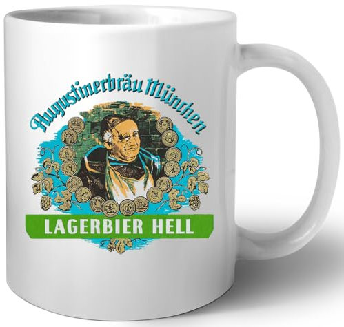 Luxogo Augustiner Munich Bee.Lagerbier Hell Keramik Tassen Mug