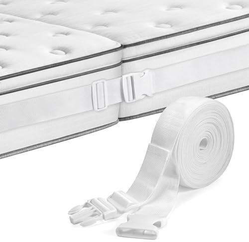 ImnBest Soporte para colchón, puente doble, puente de cama, conecta dos colchones en una gran superficie de descanso, ajustable, puente del amor, hasta 200 cm x 200 cm, FF-BAI-MATRA -001