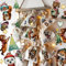 Adventskalender A3 und A4 Bügelbilder Patches Motiv Wintertiere Winter Weihnachten Weihnachtsmotive zum Aufbügeln ad07 - ausgewählte Größe: *A4 Einzelmotivgröße ca. 4,5cm*