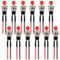 Lot de 12 boutons poussoirs 12 V 7 mm pré-câblés Mini Momentan Interrupteur à bouton-poussoir 3 A 220 V SPST 2 broches pré-soudé Bouton poussoir rond plat pour modélisme ferroviaire Hobby