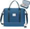 BAGAIL Reisetasche mit extra Stauraum am Boden, Nass- und Trockentrennung, ideale Weekender-Tasche, Sporttasche und Krankenhaustasche - Pfauenblau