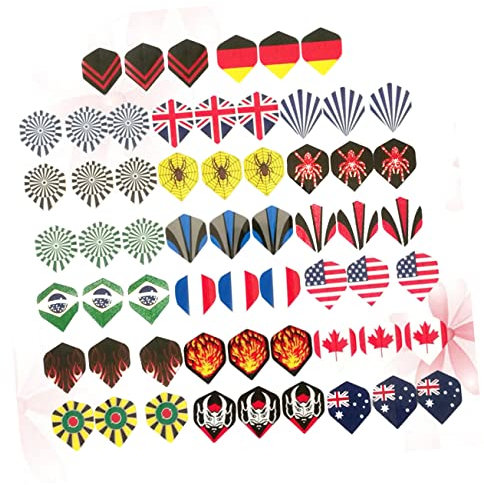 Sosoport 60st Outdoor-Spielzeug -Punkte Angeln Hängenbleibende Haken Outdoor- Und Indoor-sportartikel -standardflüge Pfeilschwänze Outdoor-spielsets 32g Pfeilflügel Darts