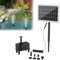 UISEBRT 2W Solar Springbrunnen Solarpumpe Teichpumpe mit Solarpanel Solarbrunnen Wasserpumpe Fontäne für Garten Teich Vogelbad【2W】