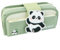 Oruiiju Federmäppchen，Panda Federmäppchen-Pencil case mit grossem Fassungsvermögen-Große Kapazität Pencil Case für Schule & Büro(Grün)
