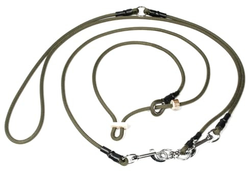 Mystique Hunting Profi Umhängeleine 6mm mit Zugbegrenzung S 275cm Khaki