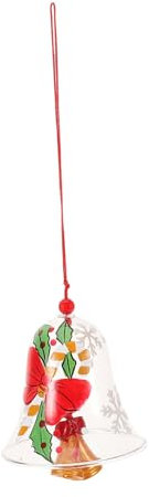 FUNOMOCYA Glas Hängen Weihnachten Windspiel Glas Windspiel Ornament Für Garten Balkon Heim Handwerk