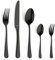 Kuppels Delia Besteck Set 30-teilig | PVD Essbesteck für 6 Personen | Modernes Trendbesteck | Edelstahl 18/0 hochglanzpoliert | Schwarz/Black