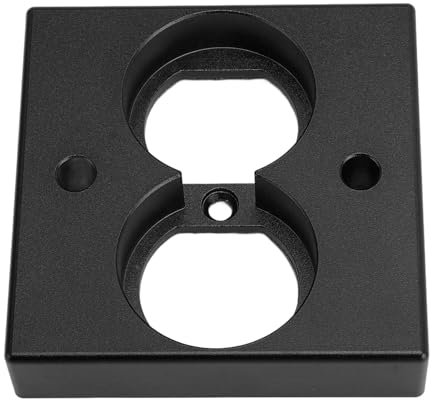 Pssopp HIFI Speaker Terminal Panel Performance US 86 Type Wall Outlet for Speaker Accessories (Black)