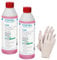 2x Conel CARE WC-Kalk-/Urinsteinkiller 500ml Flasche Konzentrat salzsäurehaltig + Einmalhandschuhe