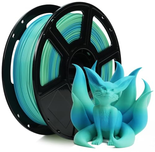 FLASHFORGE Rapid PLA Gradient Filament 1.75mm Yellow & Blue, Transform Colors Smoothly & Fast, High Flow Speedy 3D Printer Filament, Experience Exceptional Performance with 500mm/s Fast Printing