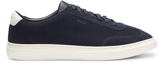 BOSS Herren Kieran Tenn Sneakers aus Veloursleder mit Gummisohlen Größe