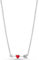 PANDORA Moments Pfeil & Murano-Glas-Herz Halskette aus Sterling Silber mit Zirkonia, 50cm, 393669C01-50