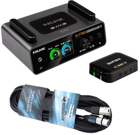 Generisch Nux B-7 Pro In-Ear-Monitoring-System mit keepdrum XLR-Kabel