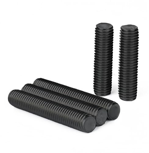 ‌Drenky Barra Filettata Professionale (5 Pezzi M10x30mm) - in Acciaio Inox A2 V2A, Barre Filettate DIN976 per Costruzioni e Montaggi, Nero