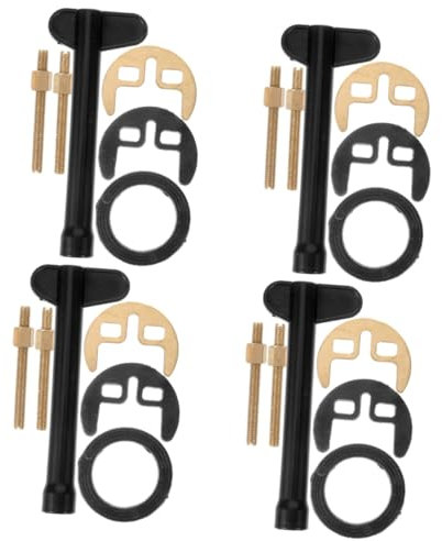 HOMSFOU 4sätze Horseshoe Wasserhahn - Und Teiliges Mit Dichtungen Und Montageschrauben Für Einfache Installation Und Reparatur Von Wasserhähnen