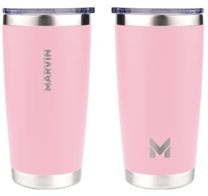 TERMO MARVIN | THE WARMED 600 ML | Termo de acero inoxidable | Conserva frío 12 horas | Conserva calor 8 horas | Botella de Acero Inoxidable | Sin BPA | Tapa antifugas (Nipple)