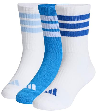 adidas Unisex Kids 3-Streifen Kids Socken, knöchellang, mit Polsterung, 3er-Pack