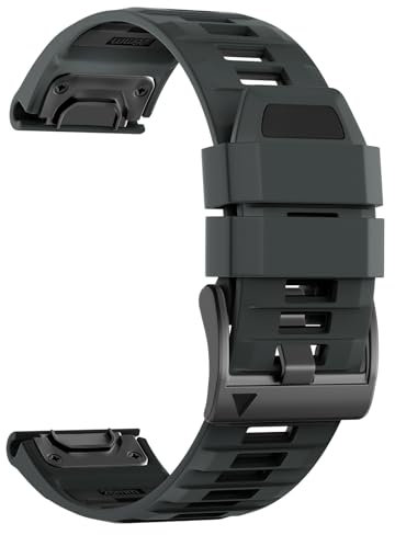 U-LIMVE Armband für Garmin Fenix 8 51mm/Fenix 7X/Fenix 7X Pro/Fenix 6X/Fenix 6X Pro/Fenix 5X/Fenix 3, Silikon QuickFit 26mm Armband